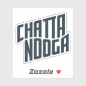 Logo von Chattanooga, Tennessee, USA Aufkleber (Blatt)