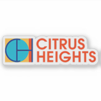 Logo von Citrus Heights, Kalifornien, USA Aufkleber