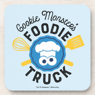 Logo von Cookie Monsters Foodie-LKW Getränkeuntersetzer