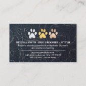 Logo von Dog Paw Prints Visitenkarte (Rückseite)