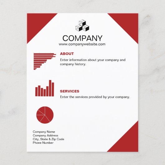 Logo von Editable Company Flyer (Vorne)