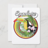 Logo von Explore Central America. (Rückseite)