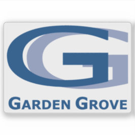 Logo von Garden Grove, Kalifornien, USA Aufkleber