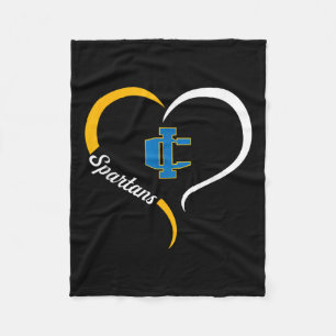 Logo von Imlay City Spartans Halbherz Slogan Hs Fleecedecke