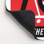 Logo von iOwnTheWorld.com Mousepad (Ecke)