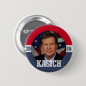 Logo von Kasich 2016 Button (Vorne & Hinten)