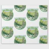 Logo von Lake Louise Canada Geschenkpapier (Flach)