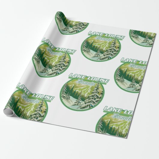 Logo von Lake Louise Canada Geschenkpapier (Ungerollt)