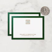 Logo von personalisiert Luxury Company Mitteilungskarte (Vorderseite/Rückseite Beispiel)