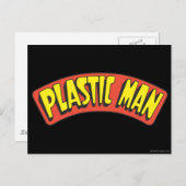 Logo von Plastic Man Postkarte (Vorne/Hinten)