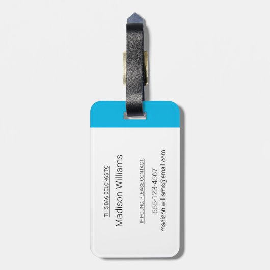 Logo von Retro 1958-1966 Gepäckanhänger (Rückseite vertikal)