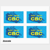 Logo von Retro 1958-1966 Rechteckiger Aufkleber (Blatt)