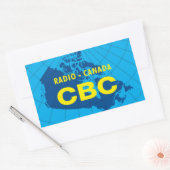 Logo von Retro 1958-1966 Rechteckiger Aufkleber (Umschlag)