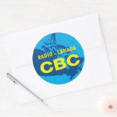 Logo von Retro 1958-1966 Runder Aufkleber (Umschlag)