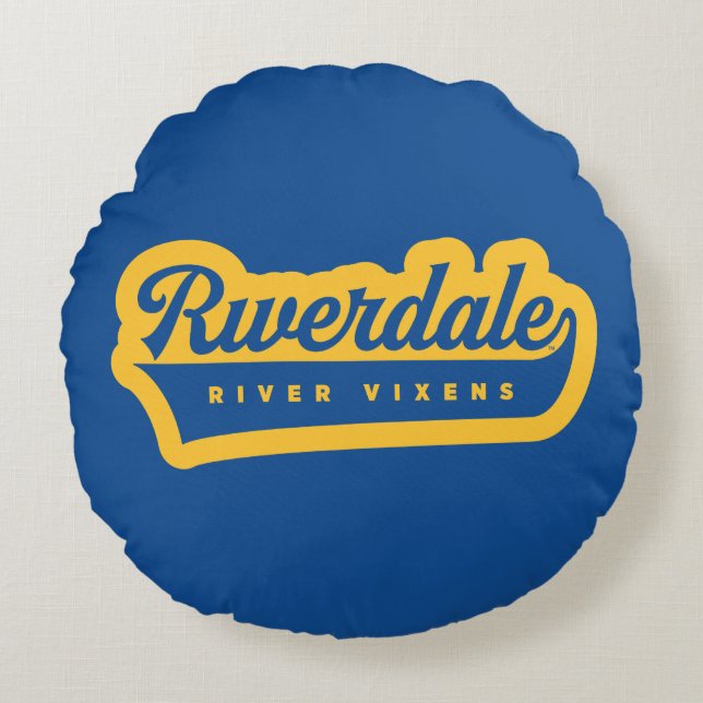 Logo von Riverdale River Vixens Rundes Kissen (Vorderseite)