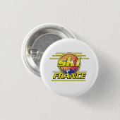 Logo von ski France 80er. Button (Vorne & Hinten)