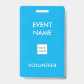 Logo von Sky Blue und Ivory Event Volunteer Ausweis (Back)