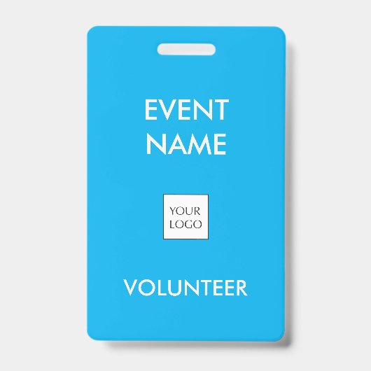 Logo von Sky Blue und Ivory Event Volunteer Ausweis (Front)