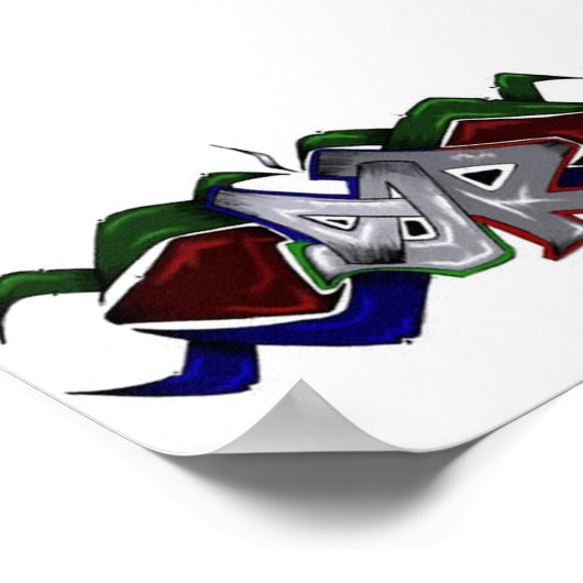 Logo von SkyRoot Grafitti Poster (Ecke)