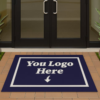 Logo von Solid Navy Blue Business Company Fußmatte