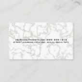 Logo von Sparkle Tooth | Marmor Visitenkarte (Rückseite)