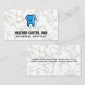 Logo von Sparkle Tooth | Marmor Visitenkarte (Vorne/Hinten)