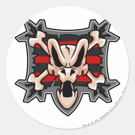 Logo von Team Krawk Island Runder Aufkleber (Vorderseite)