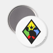 Logo von Team Roo Island Magnet (Vorderseite/Rückseite)