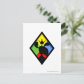 Logo von Team Roo Island Postkarte (Stehend Vorderseite)