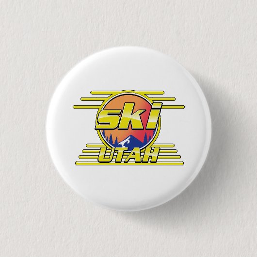 Logo von Utah Ski 1980 Button (Vorderseite)