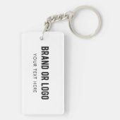 Logo von White Beruflich Business Company Schlüsselanhänger (Rückseite)