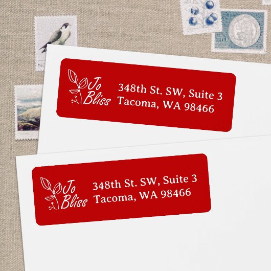 Logo von White Company, Holiday Red Rücksendeadres