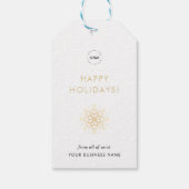 Logo von White Gold Snowflags Custom Business Comp Geschenkanhänger (Rückseite)