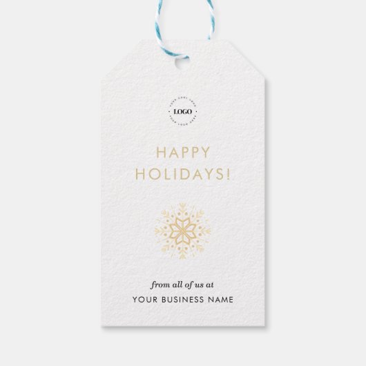 Logo von White Gold Snowflags Custom Business Comp Geschenkanhänger (Rückseite)