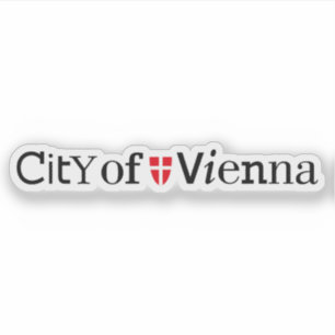 Logo von Wien (Wien), Österreich v2, Österreich Aufkleber