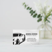 Logo "Vorderseite" | Drivera Side View Visitenkarte (Stehend Vorderseite)