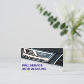 Logo-Vorlage Cooler Black Blue Car Service Visitenkarte (Stehend Vorderseite)