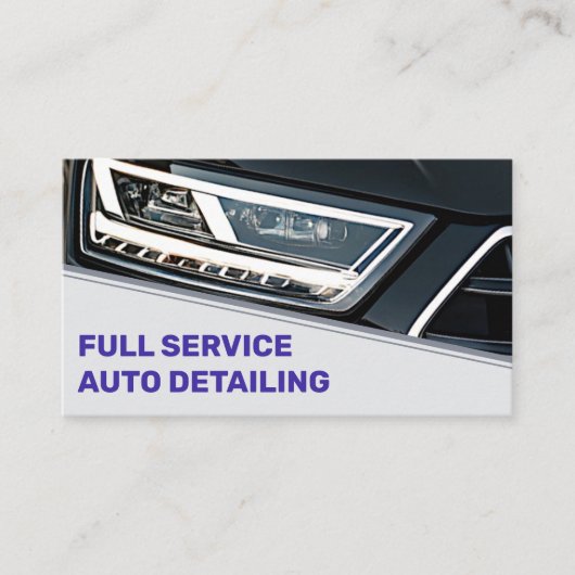 Logo-Vorlage Cooler Black Blue Car Service Visitenkarte (Vorderseite)