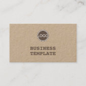 Logo-Vorlage Einfach rustikal Minimalistisch Vinta Visitenkarte (Vorderseite)