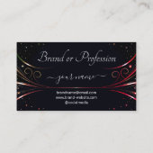 Logo-Vorlage Extravaganz farbenfrohe Luxus Geblüht Visitenkarte (Rückseite)