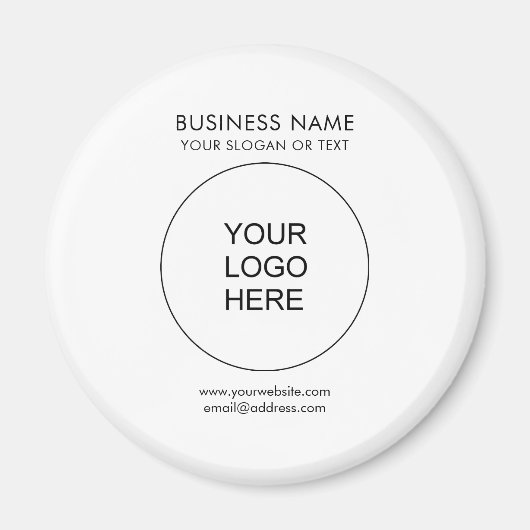 Logo-Vorlage für kundenspezifische Werbeaktionen Magnet (Vorne)