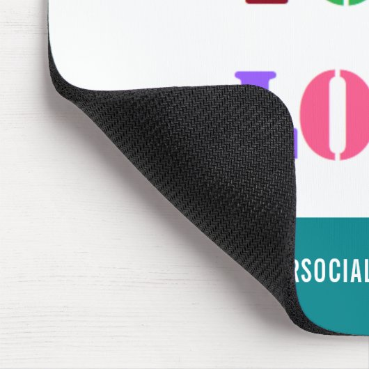 Logo-Vorlage für Social-Media-Mouse Mousepad (Ecke)