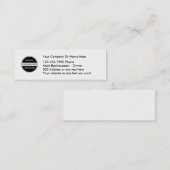 Logo-Vorlage für Visitenkarten Mini Visitenkarte (Vorne/Hinten)