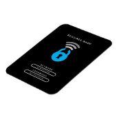 Logo-Vorlage für WiFi-Schlüssel Magnet (Linke Seite)