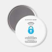 Logo-Vorlage für WiFi-Schlüssel Magnet (Vorderseite/Rückseite)