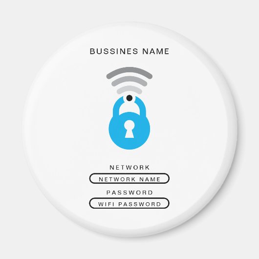 Logo-Vorlage für WiFi-Schlüssel Magnet (Vorne)