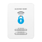 Logo-Vorlage für WiFi-Schlüssel Magnet (Vertikal)