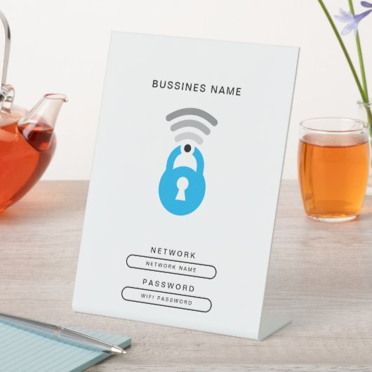 Logo-Vorlage für WiFi-Schlüssel Sockelschild (In Situ)
