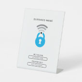 Logo-Vorlage für WiFi-Schlüssel Sockelschild (Vorderseite)