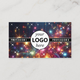 Logo-Vorlage Galaxy Stars Magic Energetic Sparkle Visitenkarte